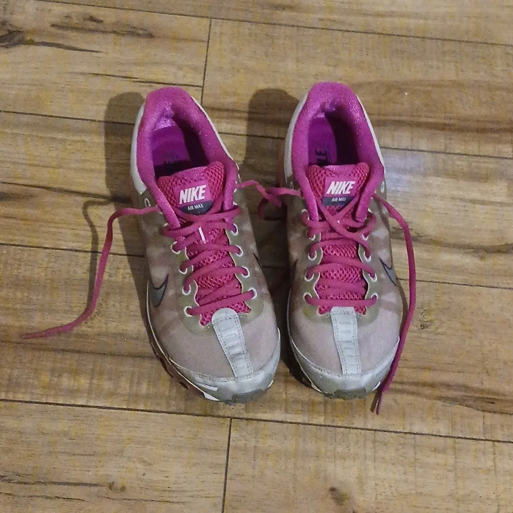 Nike Air Max Women's Pink And Gray Running Shoes Sneakers. Size 8 - Picture 8 of 17